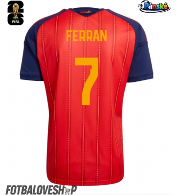 Španělsko Ferran Torres #7 Domácí Dres MS 2026 Krátký Rukáv